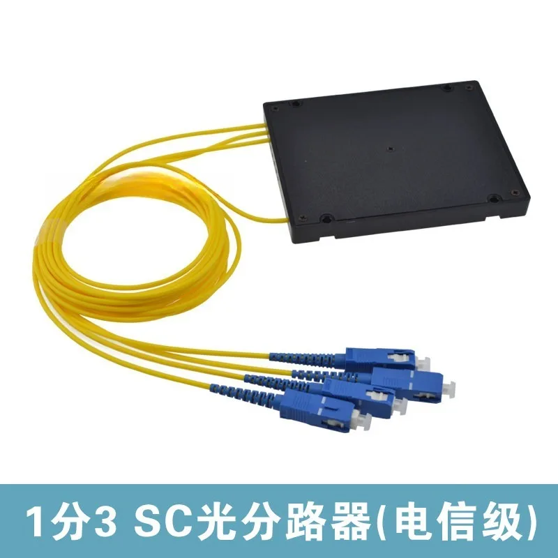 1x3 SC PLC Optical Splitter, 1*3 PLC Fiber Optic Splitter SC/APC/UPC, FTTx FTTH Network Distribution Module 1x3