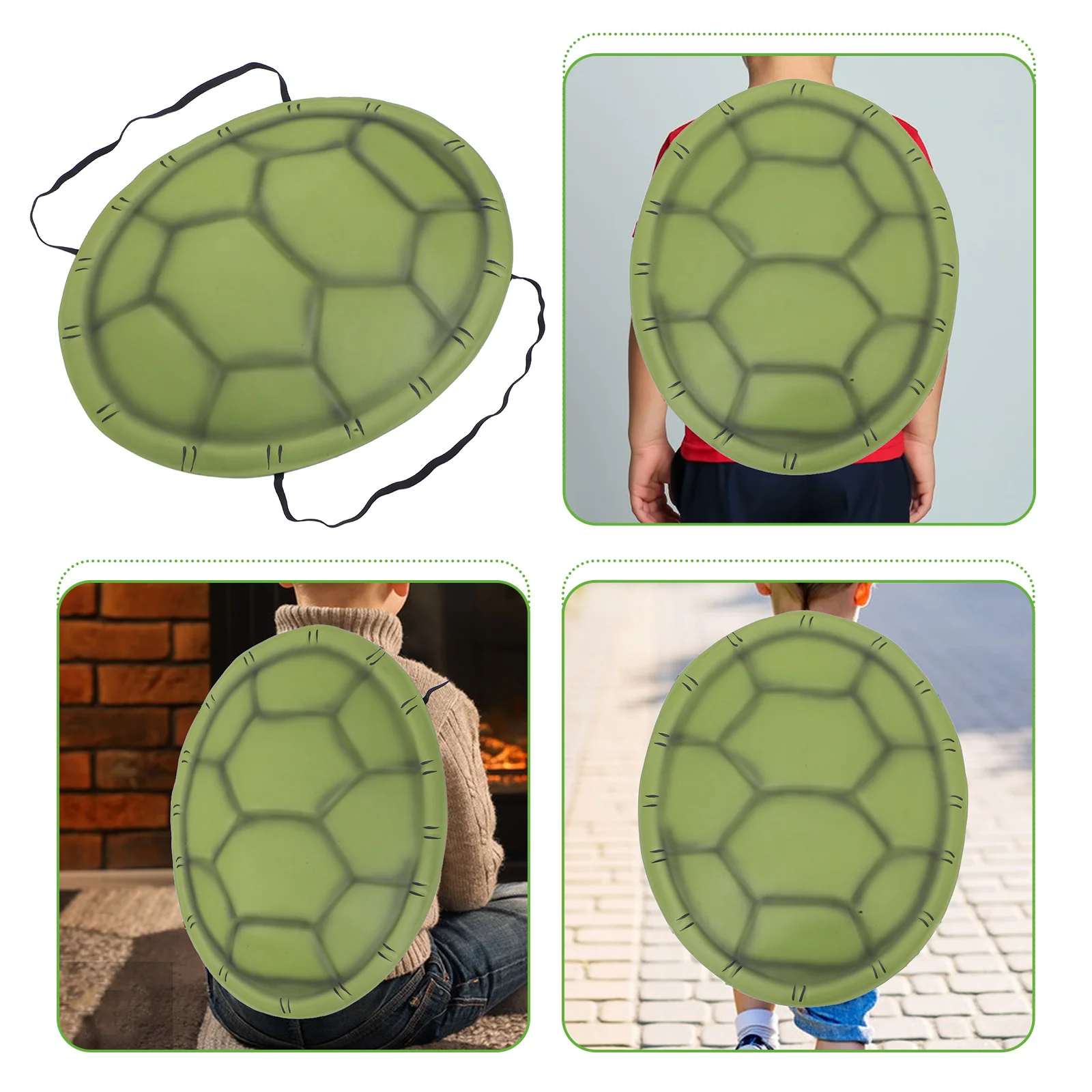 

Turtle Shell Costume Eva Wearable For Halloween Cosplay Party Sea Animal Dress Up Accessory Kids Costume Props