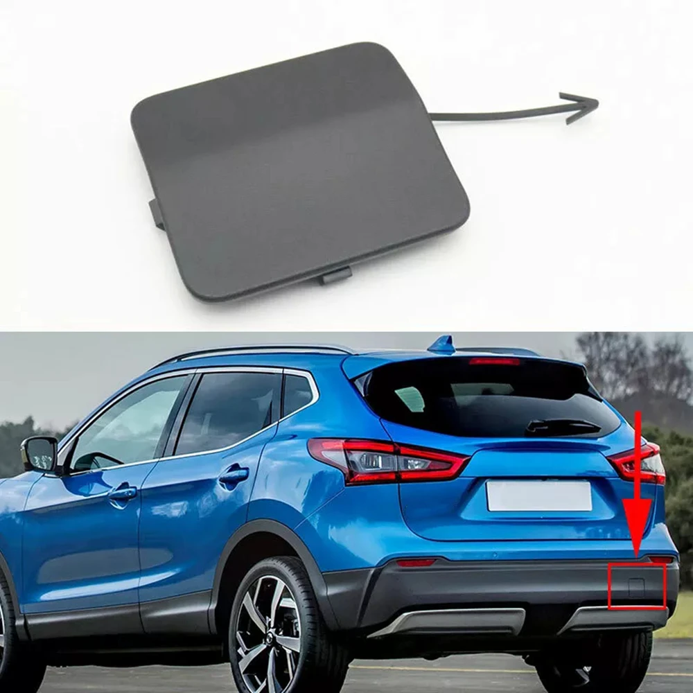 2018 2019 for Nissan Qashqai 85071-DF60A-B151 Rear Bumper Tow Hook Eye Cover Trim Trailer Cover Cap