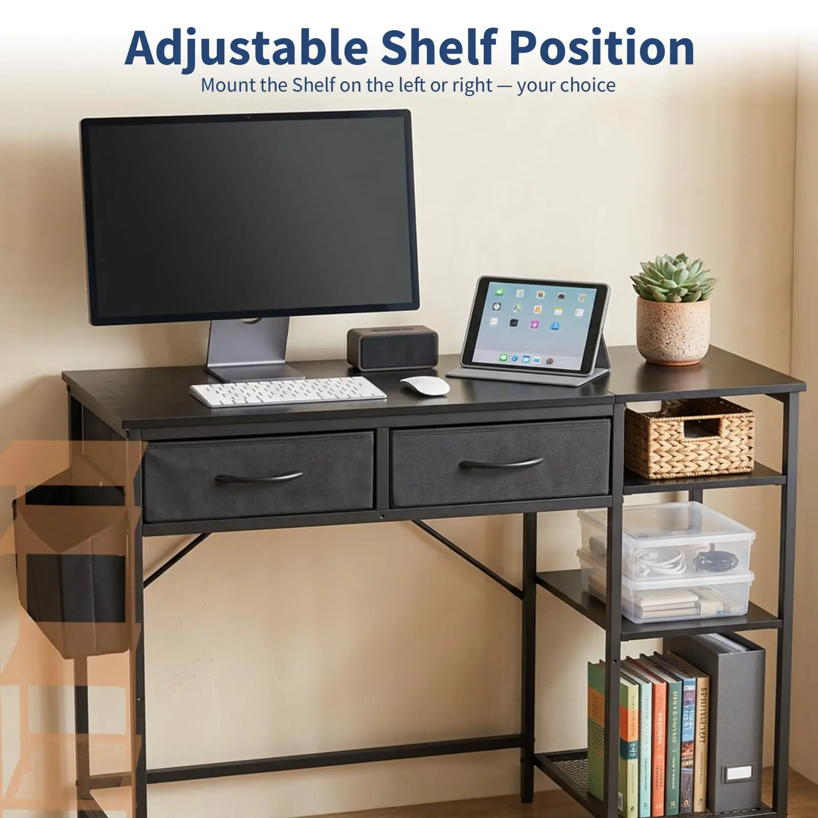 Office Writing Desk For Home Office Study Computer Desk Workstation Sleek Everyday Work Table Space Saving Setup