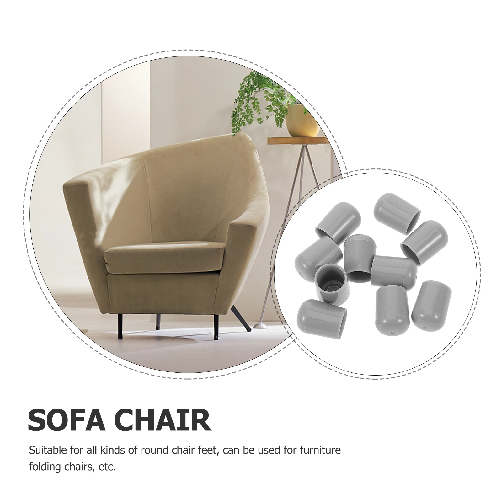 

10pcs Chair Leg Protection Cover Furniture Feet Mats Reusable Table Home Pads Durable Floor Protectors Noise Reduction