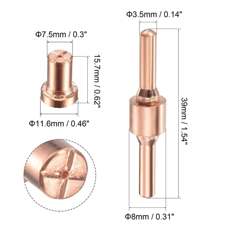 30pcs Plasma-Cutter Accessory For Cutter-orch Consumables Electrodes Tip Nozzle