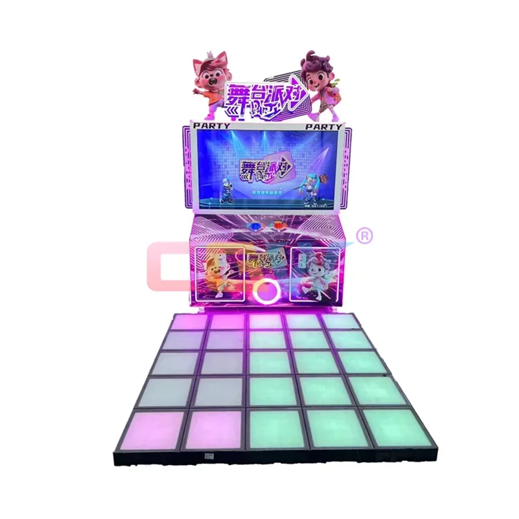 CGW Newest Dancing Machine 2 Players Dance Redemption Gaming Machine Coin Operated Dancing Arcade Simulator Game Machine