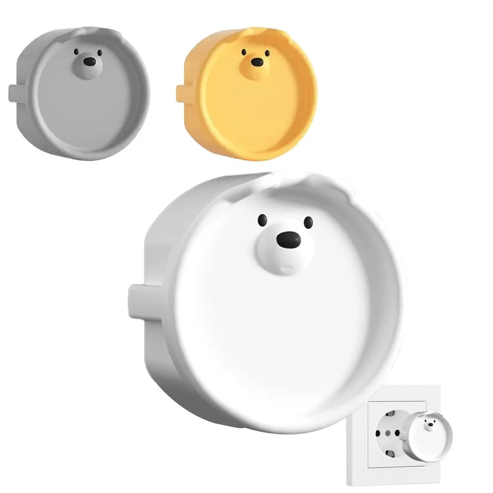 

Cute Cartoon Euro Outlet Covers Baby Proofing Safe & Secure Electric Plug Protectors Childproof Socket Covers for Home & Office