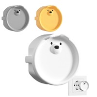 Cute Cartoon Euro Outlet Covers Baby Proofing Safe & Secure Electric Plug Protectors Childproof Socket Covers for Home & Office