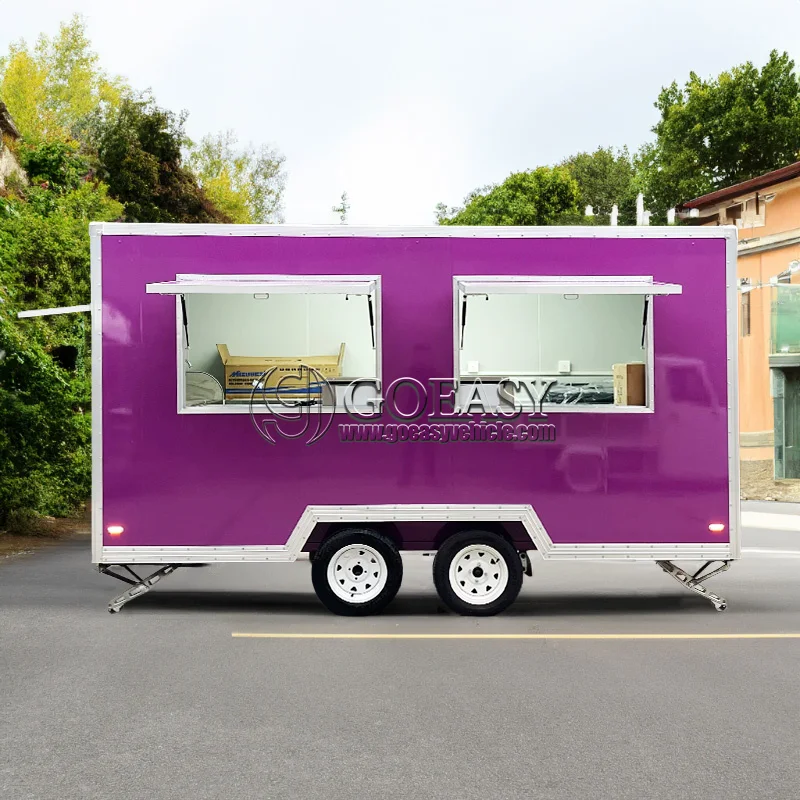 Hot Sale Mobile Fast Food Trailer Burger Truck Taco Cart Coffee Concession Custom Build