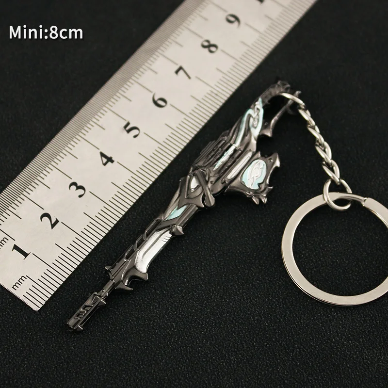 Valorant Keychain Gun Weapon Pendant  Metal Game Peripheral M4 Melee Reaver 2.0 Karambit Prime Skin Collection  Anime Kids Gift