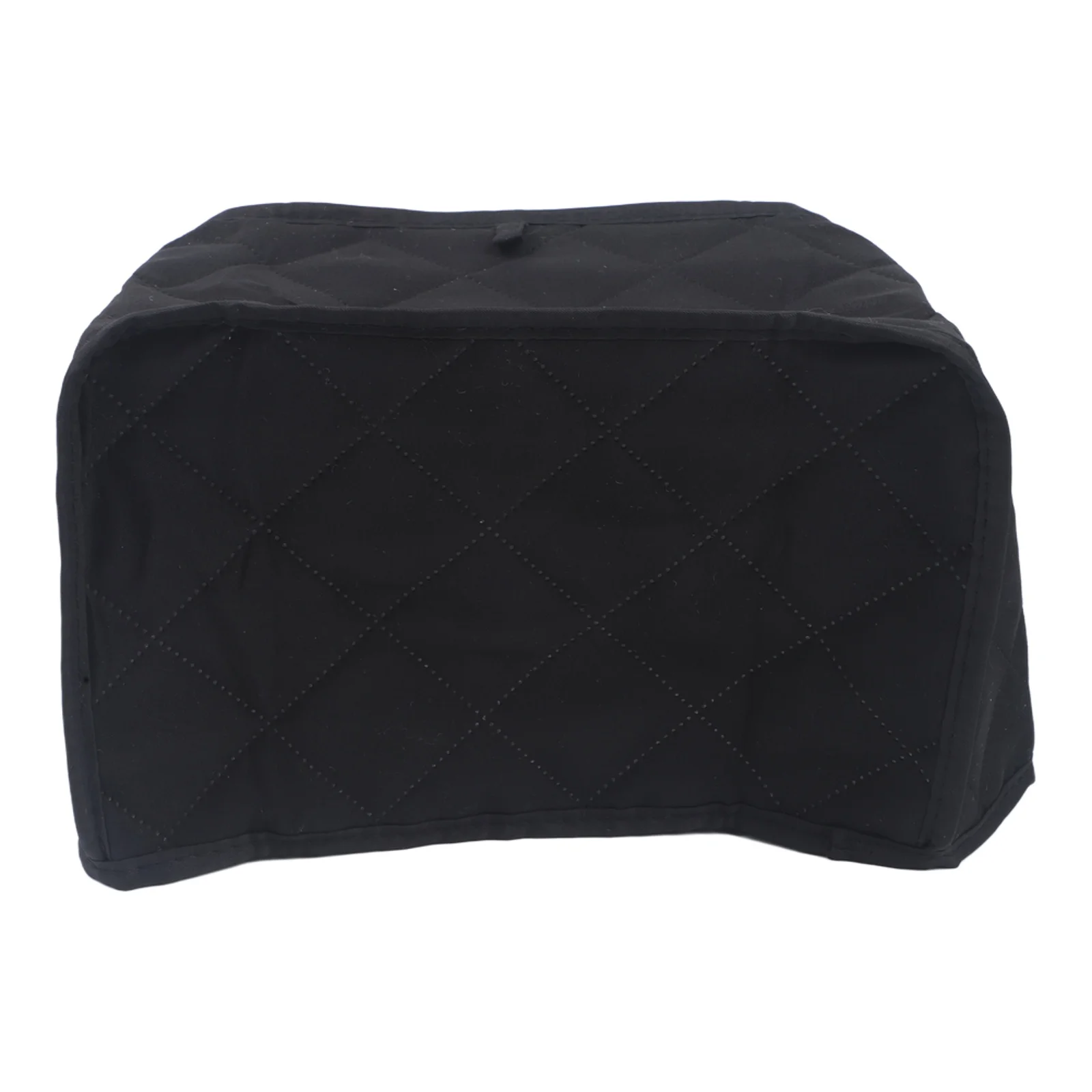 Toaster Cover Dust Protector For 2 Slice And 4 Slice Bread Makers Soft/ Lining With Top-Handle Black