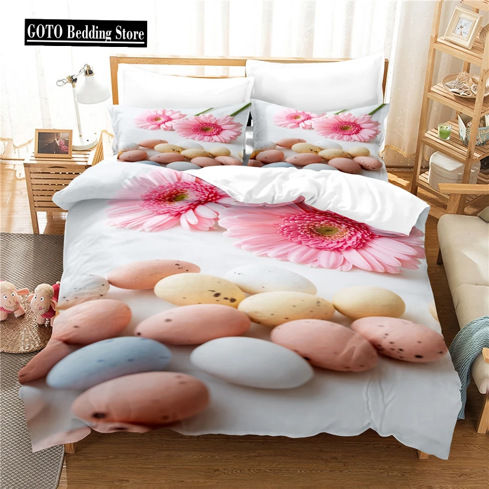 

Candies and flowers Floral Duvet Cover Sets for Kids, Pink Bedding, 3D Bed Set,Queen and King Bedroom,Home Textile,Spring winter