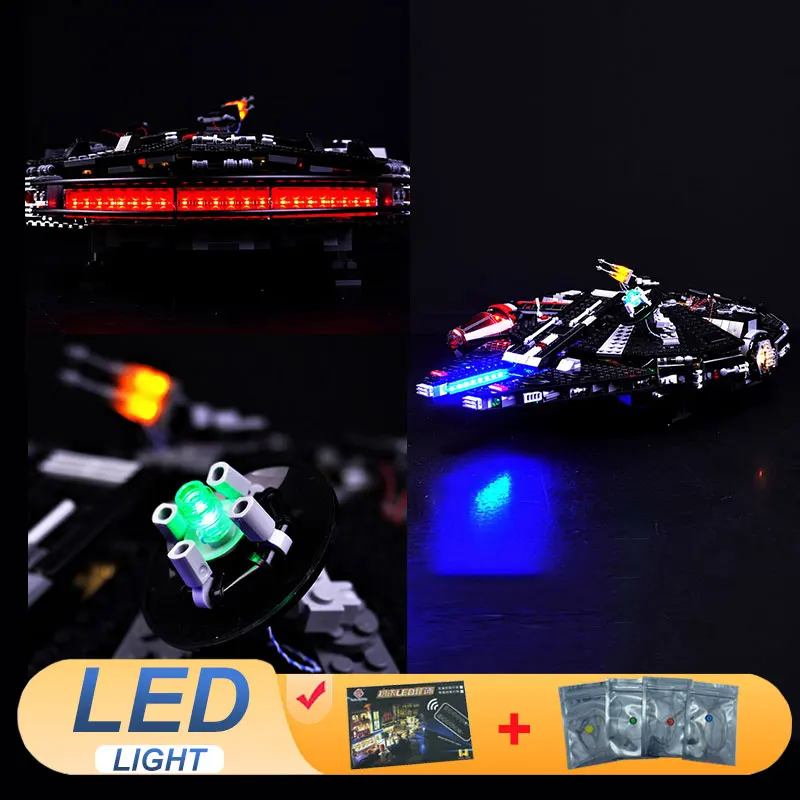 

Комплект светодиодных фонарей для LEGO 75389, идеи декоративных ламп «Темный сокол», подарок «сделай сам» (не включает строительные блоки, наборы кирпичей, наборы моделей)