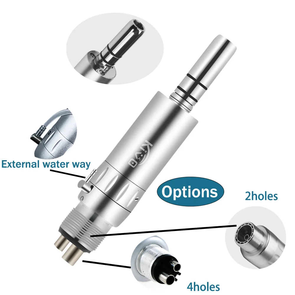 Outil dentaire Odontologia avec couplage, pièce à main à grande vitesse, contre-angle de polissage à basse vitesse, turbine à moteur pneumatique, 2 trous, 4 trous