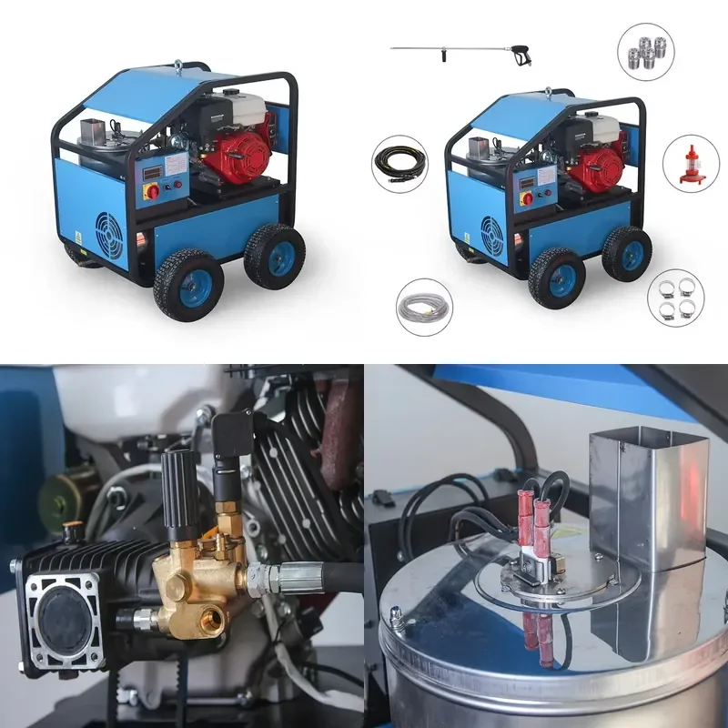 Hot Steam High Pressure Washer Hot Water 3650Psi High Pressure Washer Heater Heating 7000