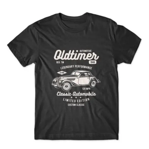 

Классическая футболка с автомобилем Oldtimer, 100% хлопок, премиум-футболка, Новинка