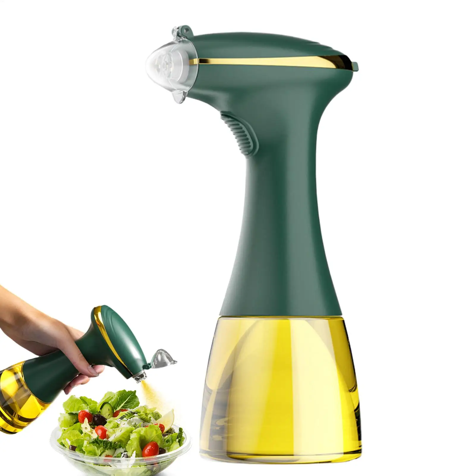 Olive Oil Sprayer Refillable Rechargeable Leakproof Vegetable Oil Sprayer Dispenser Bottle for Restaurant Camping Picnic Party