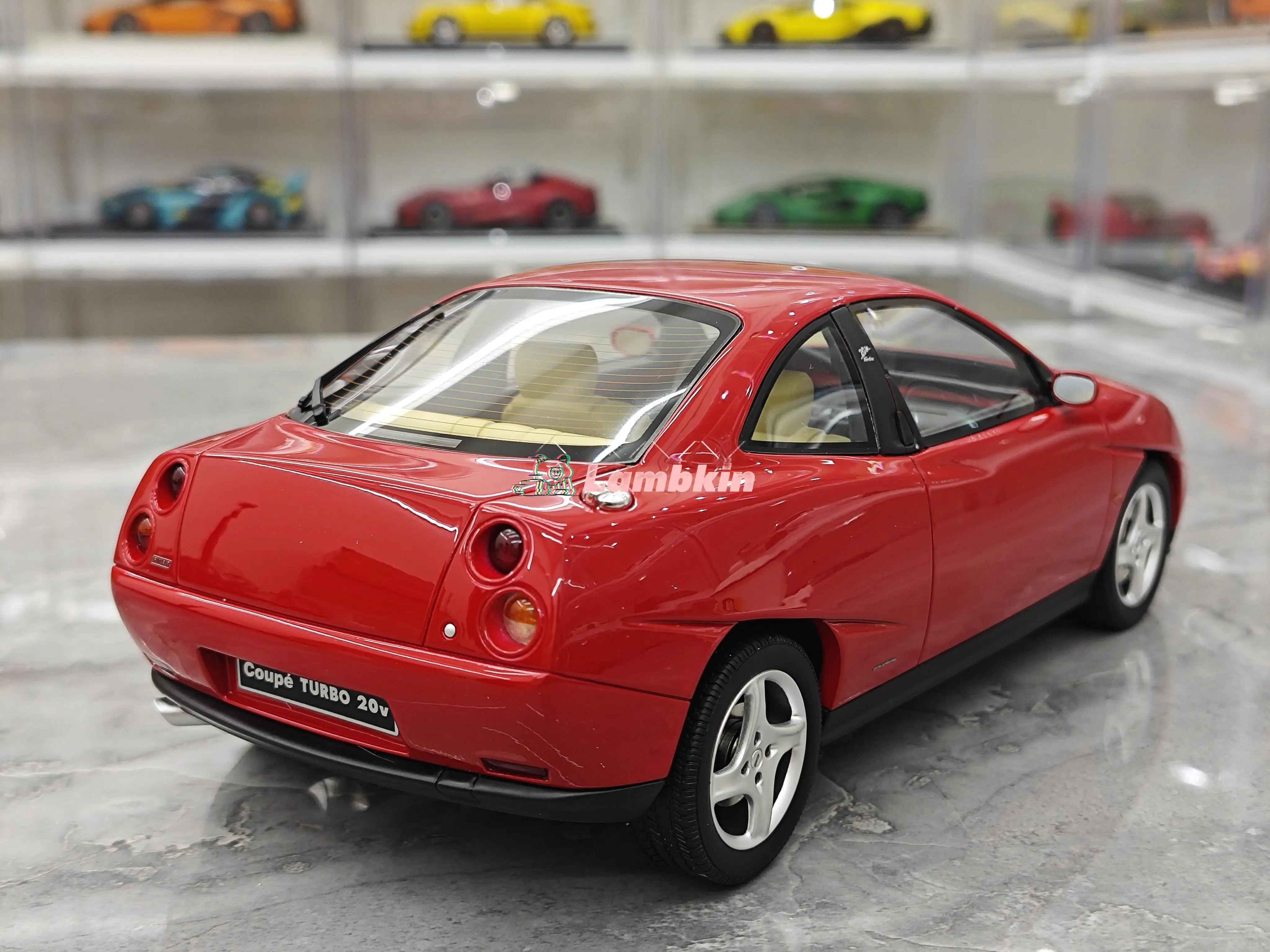 OTTO 1/18 1997 honda FIAT COUPE TURBO 20V Limited Model samochodu Model z żywicy Dekoracja samochodu nieotwieralny prezent Klasyczny samochód