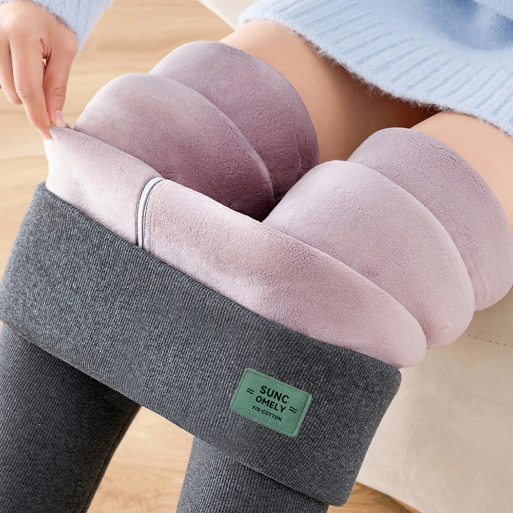 

Fleece Lined Leggings Women Thermal Thick Winter Warm High Waisted Tummy Control Soft Pants Thermos Tights For Snow Cold