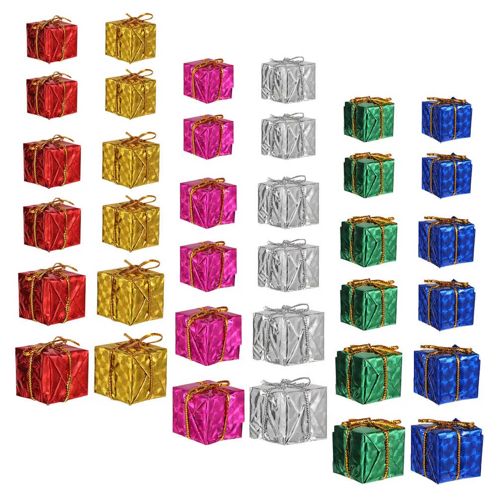 

1 set Mini Pendant Ornaments 2 5cm 3cm 4cm 5cm Christmas Tree Pendants Gift Bag Shaped Decor Hanging Decors Xmas Hanging