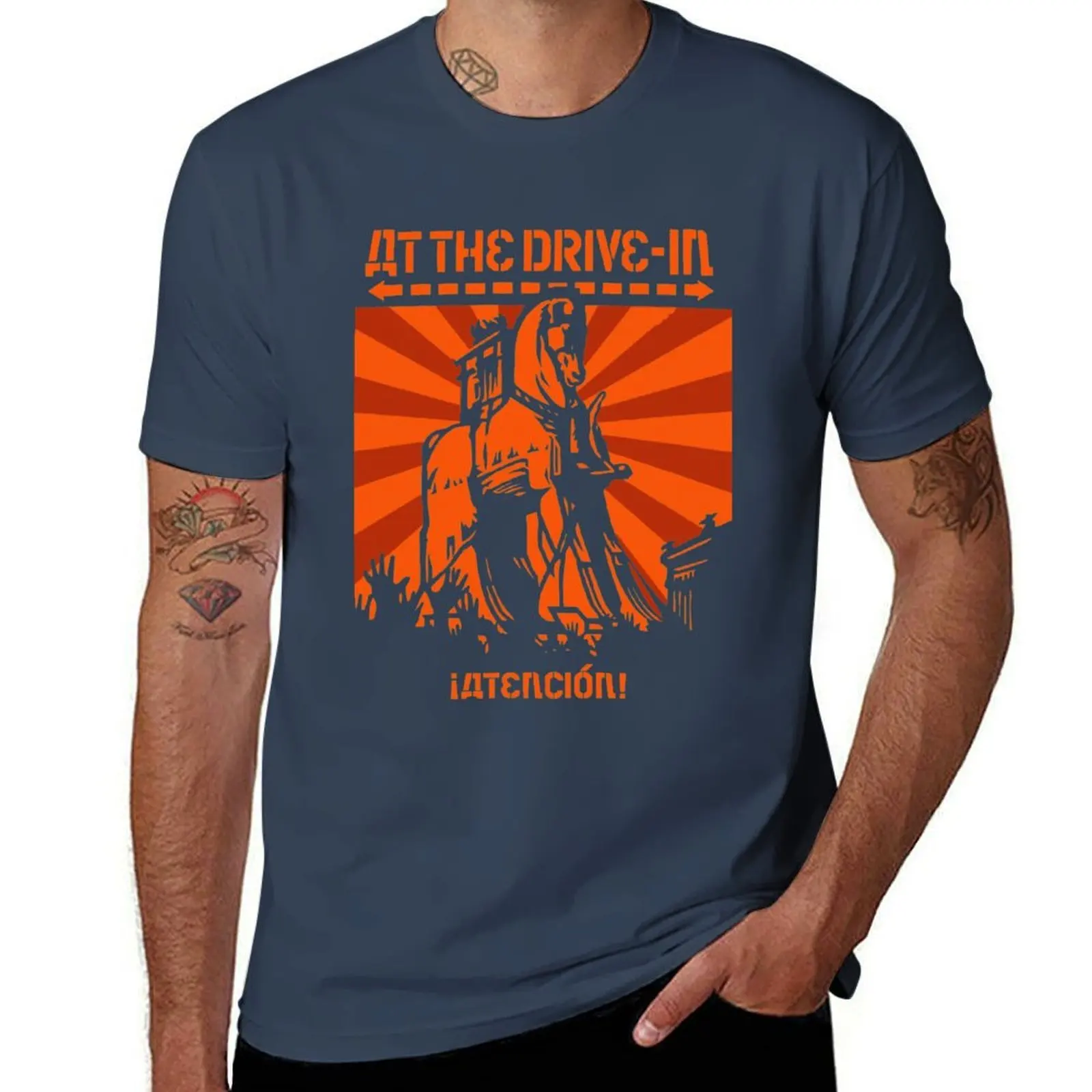

At The Drive In Atencion T-Shirt Outdoor Working T-Shirt