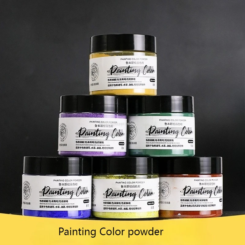 50g Painting Pigment Powder DIY Oil Painting Color Sketching Watercolor Oil Painting Acrylic Paint Making Mineral Toner Dye
