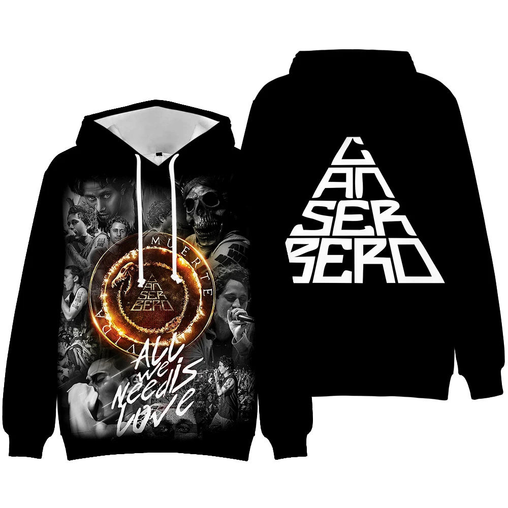 Canserbero Logo Hoodies Vida Album Merch Sweatshirts Met Capuchon Dames/Heren Mode Casual Hiphop Streetwear Pullovers Kleding