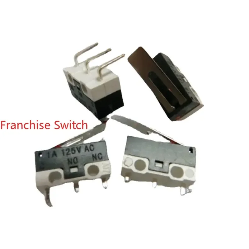 

10PCS Motor Travel Limit Small Microswitch Stainless Steel Tablet Silver Contact 1A125V Bent Foot.