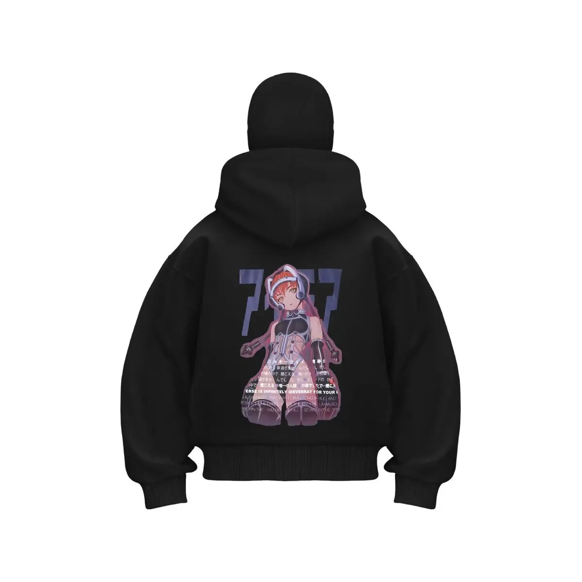 

Anime Pilot cute character art new item double hooded sweatshirt men's hooded