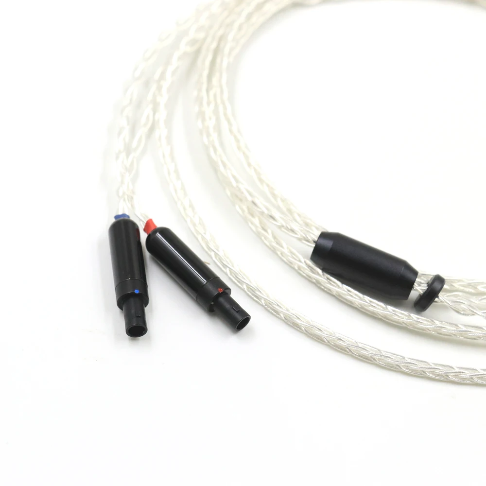 HIFI 8Core 3.5/2.5/4.4mm Balanced OCC Silver Headphone Upgrade Cable Cable For HD800 HD800S HD820 Headset Cable