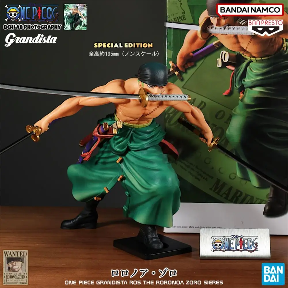 

Официальная фигурка Bandai One Piece Zoro, модель-подарок на день рождения, коллекционная фигурка аниме, натуральная коллекционная коробка M