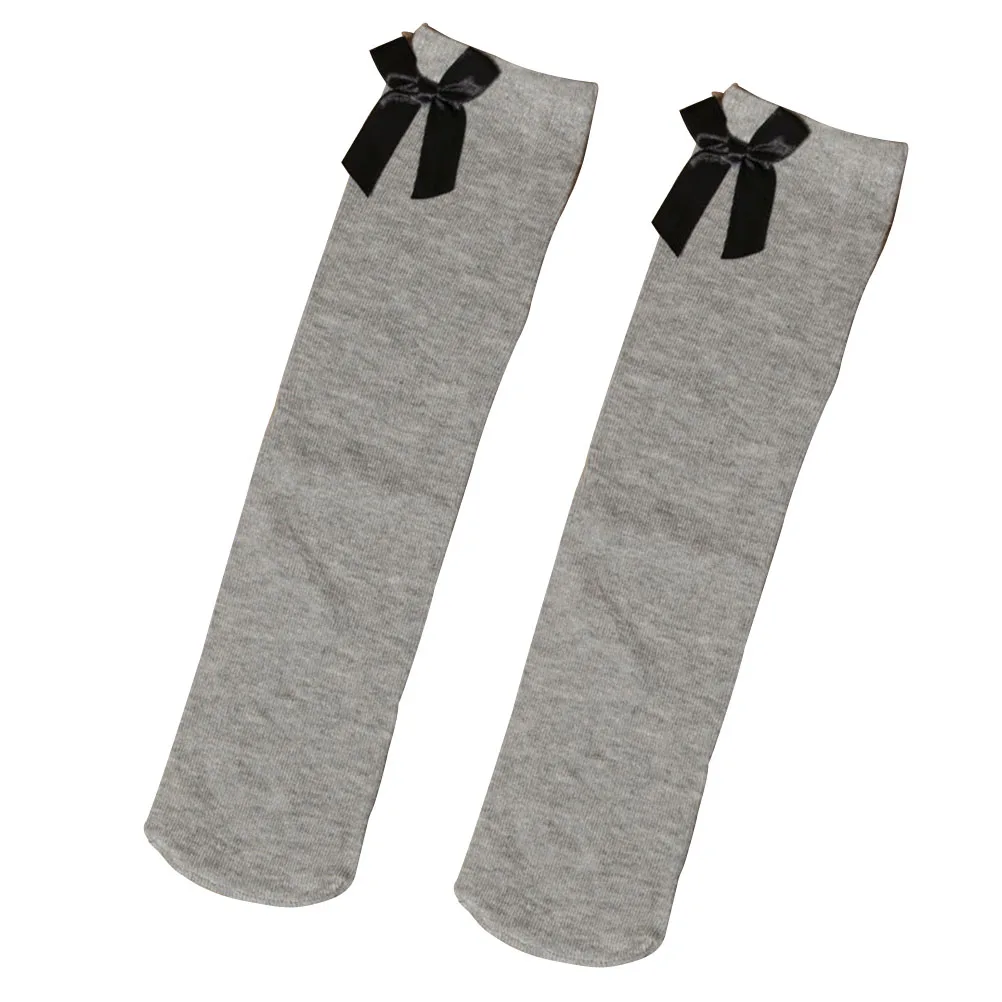 

Girls Stockings Knee Socks with Bows High for Kids Little Knee-high Baby Toddlers over The