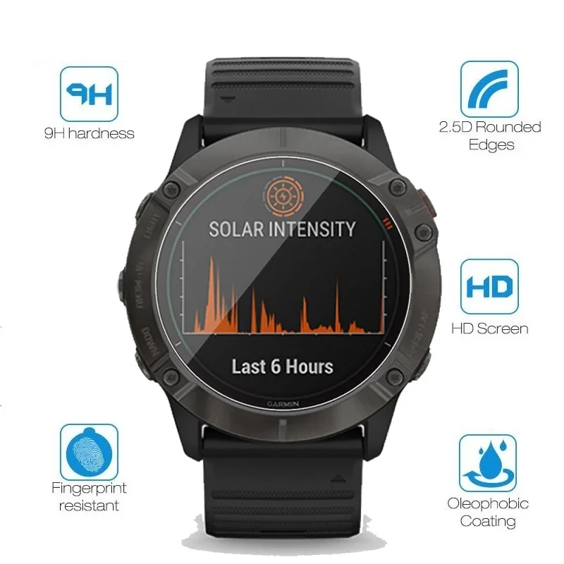 Защитное стекло для Garmin Fenix 6X 6S 6 Pro, Защитная пленка для экрана Garmin Fenix 6X 6S 6 Pro