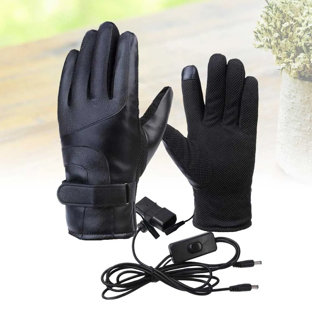 

1 Pair 60V Waterproof Charging Heated Gloves With Anti-Slip Texture Smart Temperature Control For Outdoor Skiing Winter Warmer