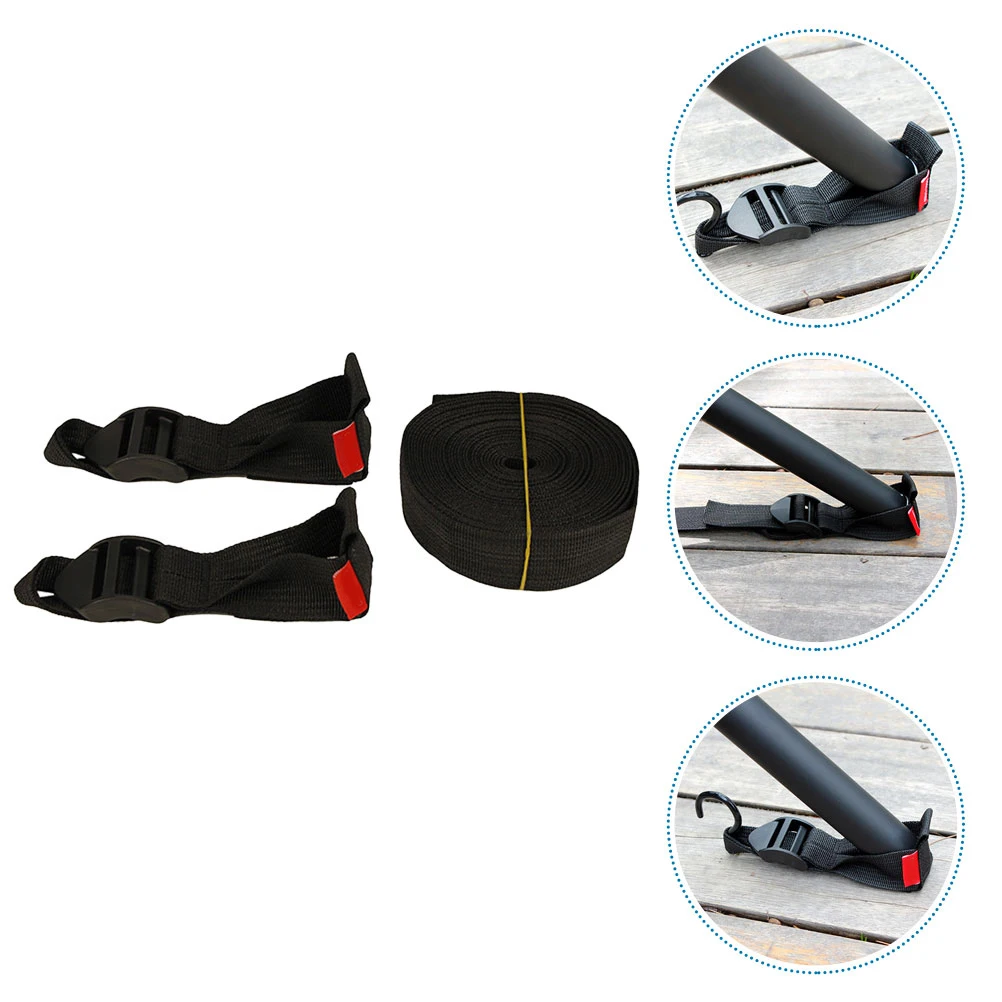

Tent Pole Holder 2PCS Awning Fixing Buckles Windproof Canopy Straps Polyester Lightweight Fixator for Tents Caravans
