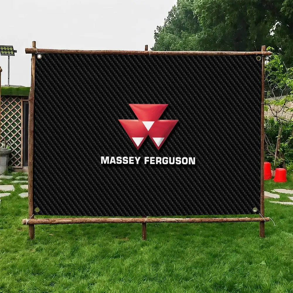 M-Massey F-Fergusons Flags Custom Wall Hanging Background Art Banner For Bedroom Home Living Room Outdoor Decor