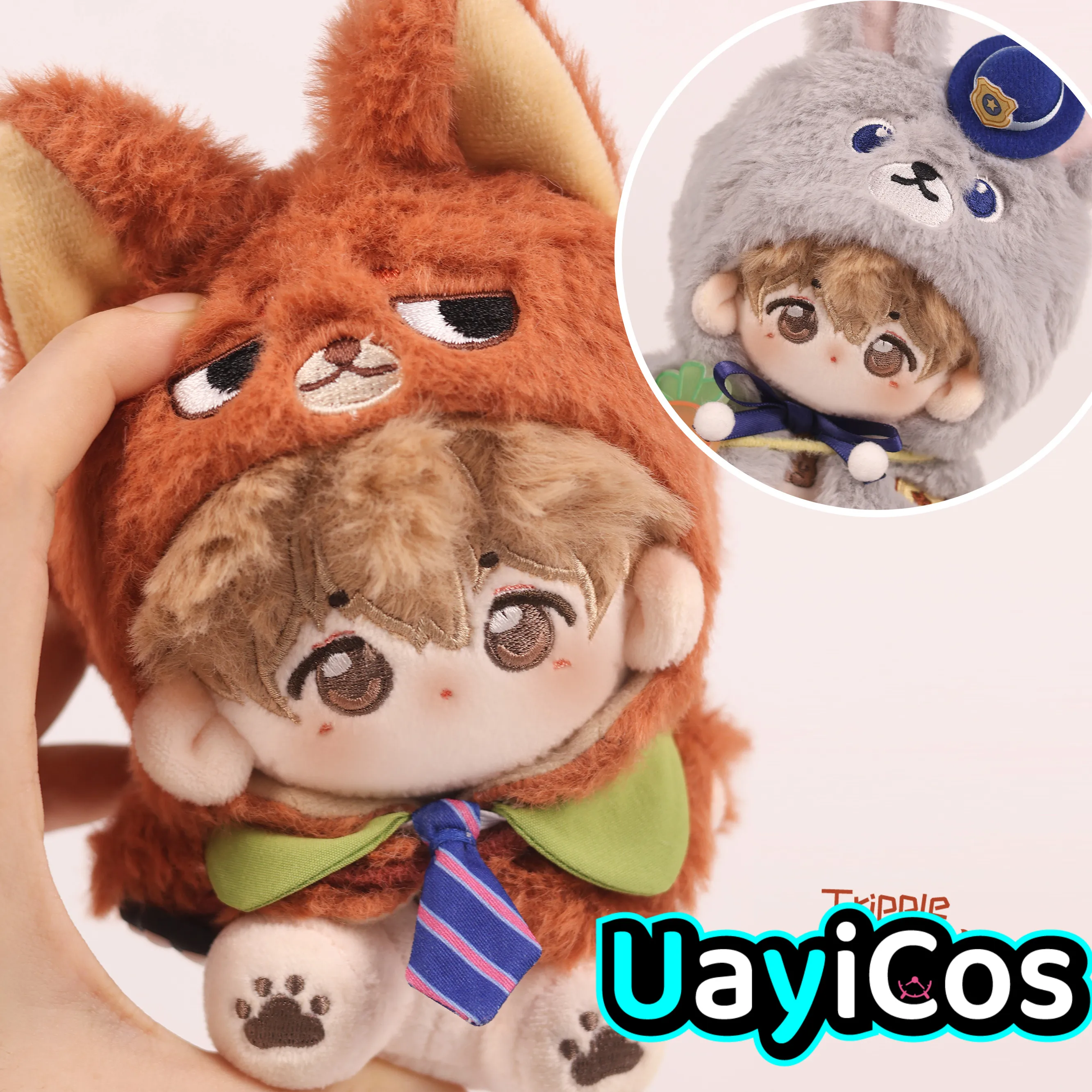 

В наличии 10 см кукольная одежда кролик лиса плащ галстук одежда костюм мягкие плюшевые аксессуары для кукол аниме игрушка детский подарок на Хэллоуин Co