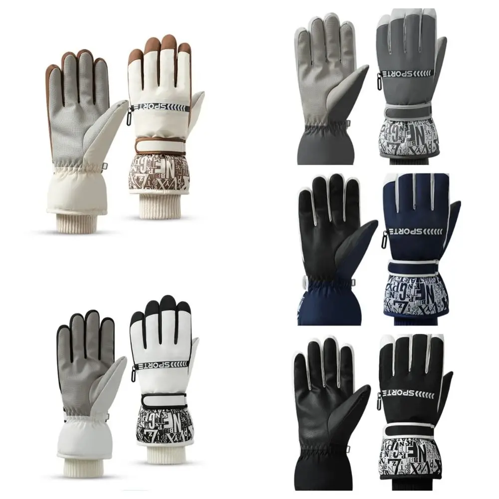 TouchScreen Snow Ski Gloves Windproof Waterproof Warm Cycling Gloves Cold Resistance Full Finger Snowboard Mittens Winter