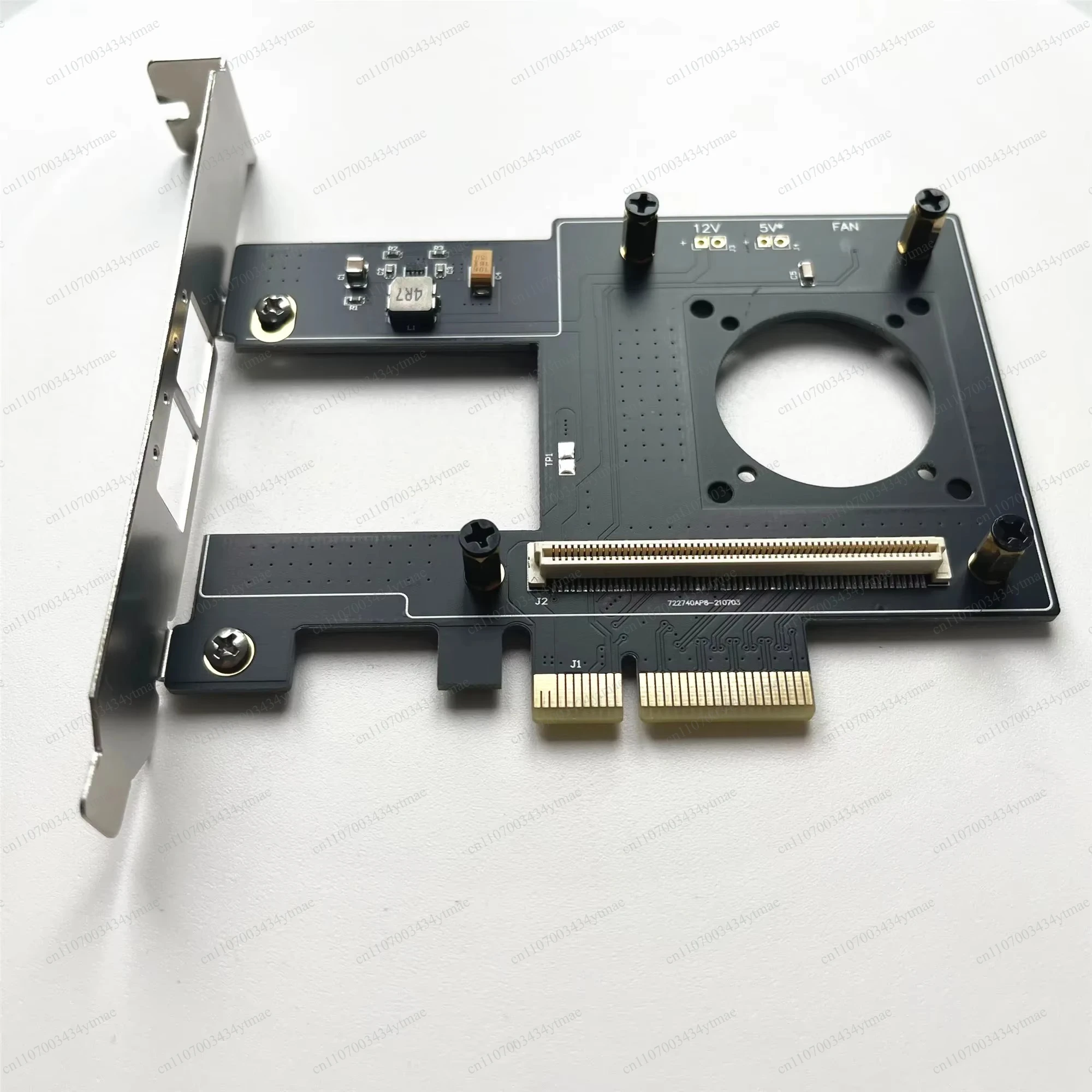 OCP to PCIE Adapter Card, X520 10G Network Interface Card Converter, PCIe X4 Sunken Gold Board for Server NIC