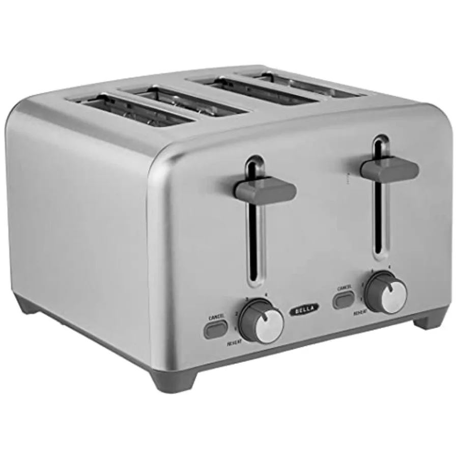 

Toaster with Auto Shut Off Extra Wide Slots and Removable Drop-Down Crumb Tray with Cancel and Reheat Function For Texas Toast