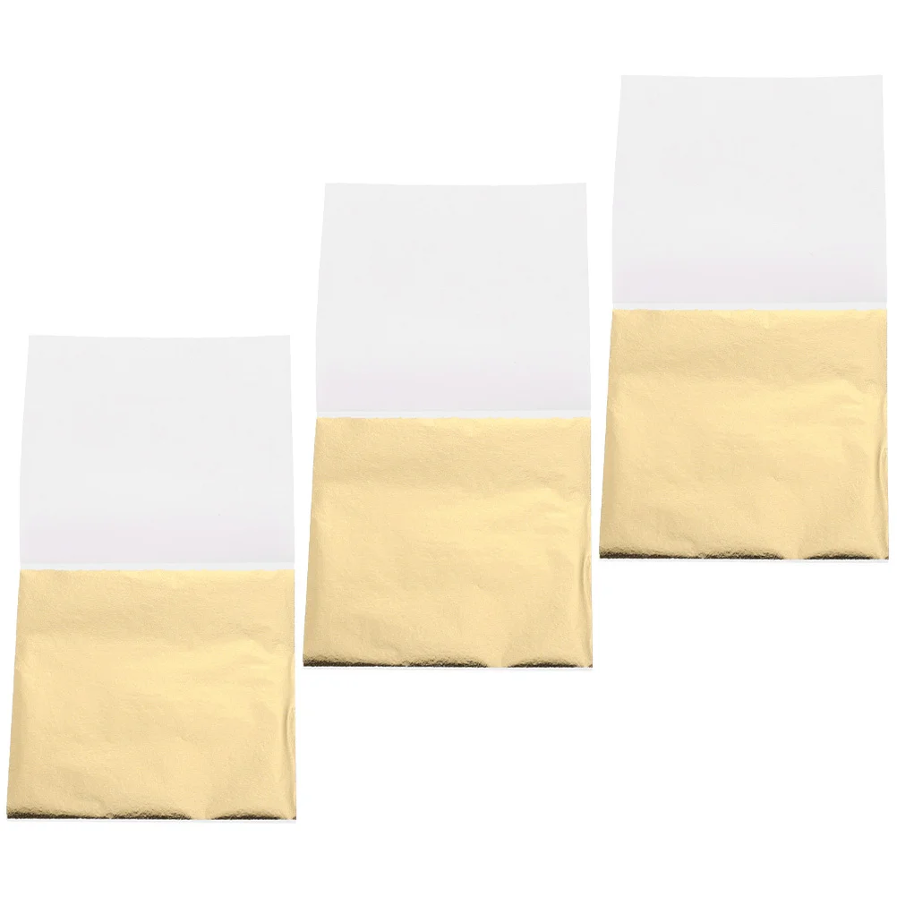 

200 Sheets Gold Foil Sheets Craft Imitation Gold Flake Material for DIY Decoration Arts Foil for Handcraft Glitter Foils