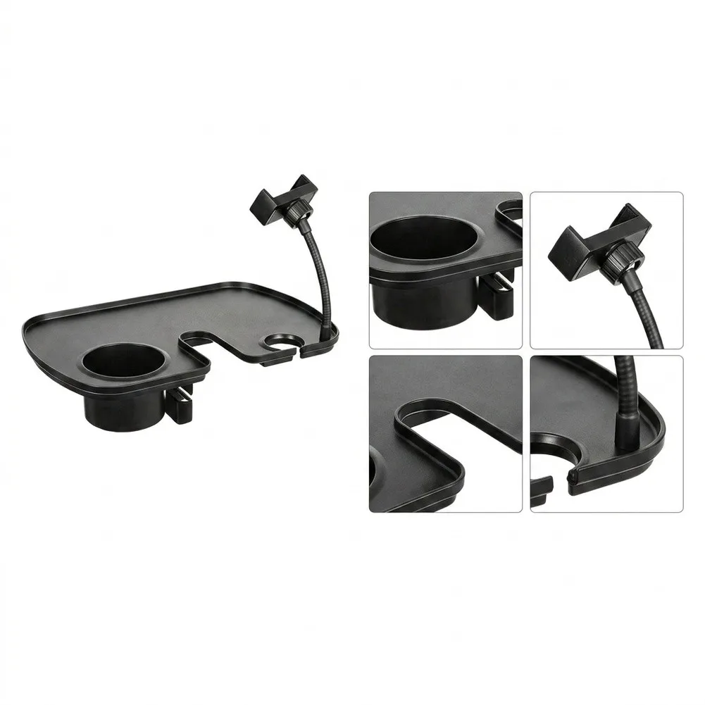 Microphone Stand Tray With Phone And Cup Holder Adjustable Clamp On Rack For Streaming Recording Studio Accessories