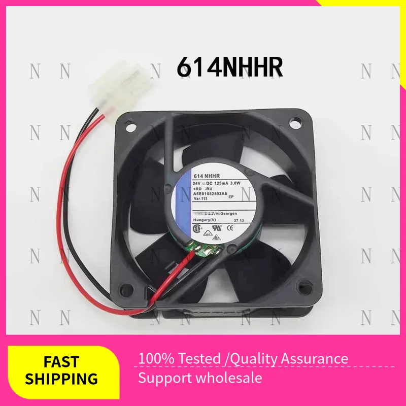 

YJJ для Ebm-paps, новый в коробке 60*60*25 мм 614NHHR 24 В постоянного тока 125 мА 3 Вт, вентилятор высокого класса