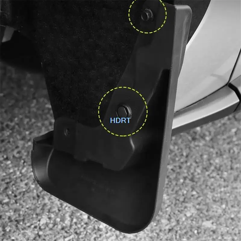 Car Style Front Rear Mudguard Mudflap Splash Guard Fender Mud Flap Cover Protector Decoration Accessories For Toyota BZ4X 2022 +