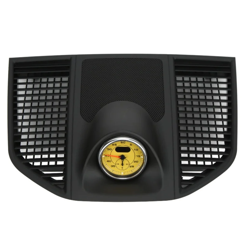 

Car Center Console Instrument Panel With Clock Set 95B 858 189 C 5Q0 ABS Replacement For Macan 2014-2020Yellow Clock