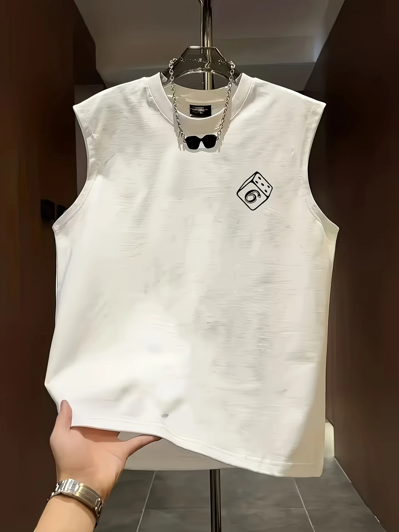 Men Pure Cotton Tank Top American Timeless Japanese Wear