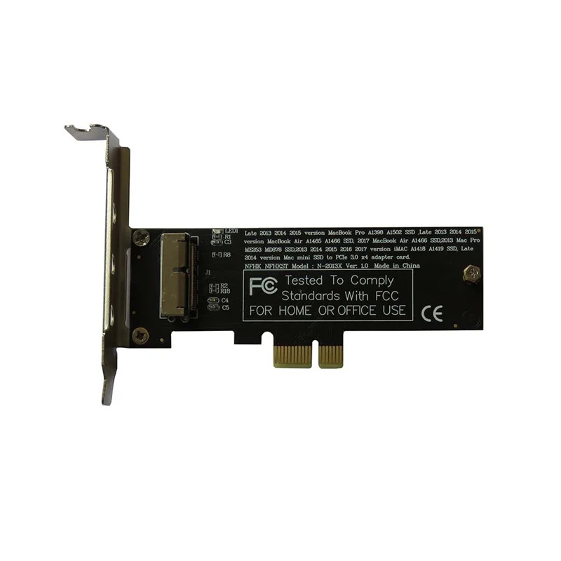 PCIe X1 Adapter Card for 2013-2015 MacBook pro A1502 A1398 SSD Compatible Upgrade Storage Expansion Slot Solution