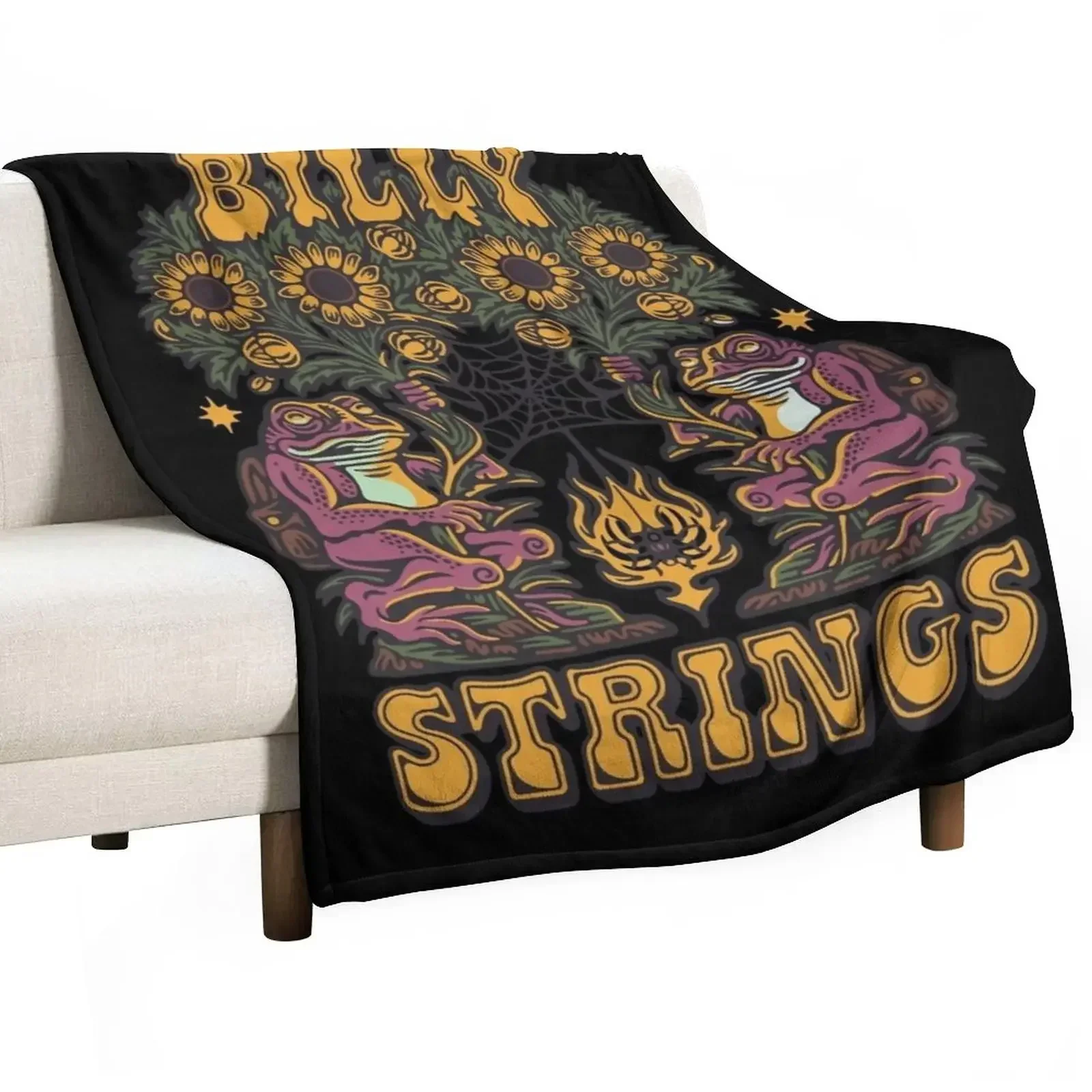 

Billy Strings Throw Blanket Plaid on the sofa Tourist Blankets For Sofas For Baby Blankets