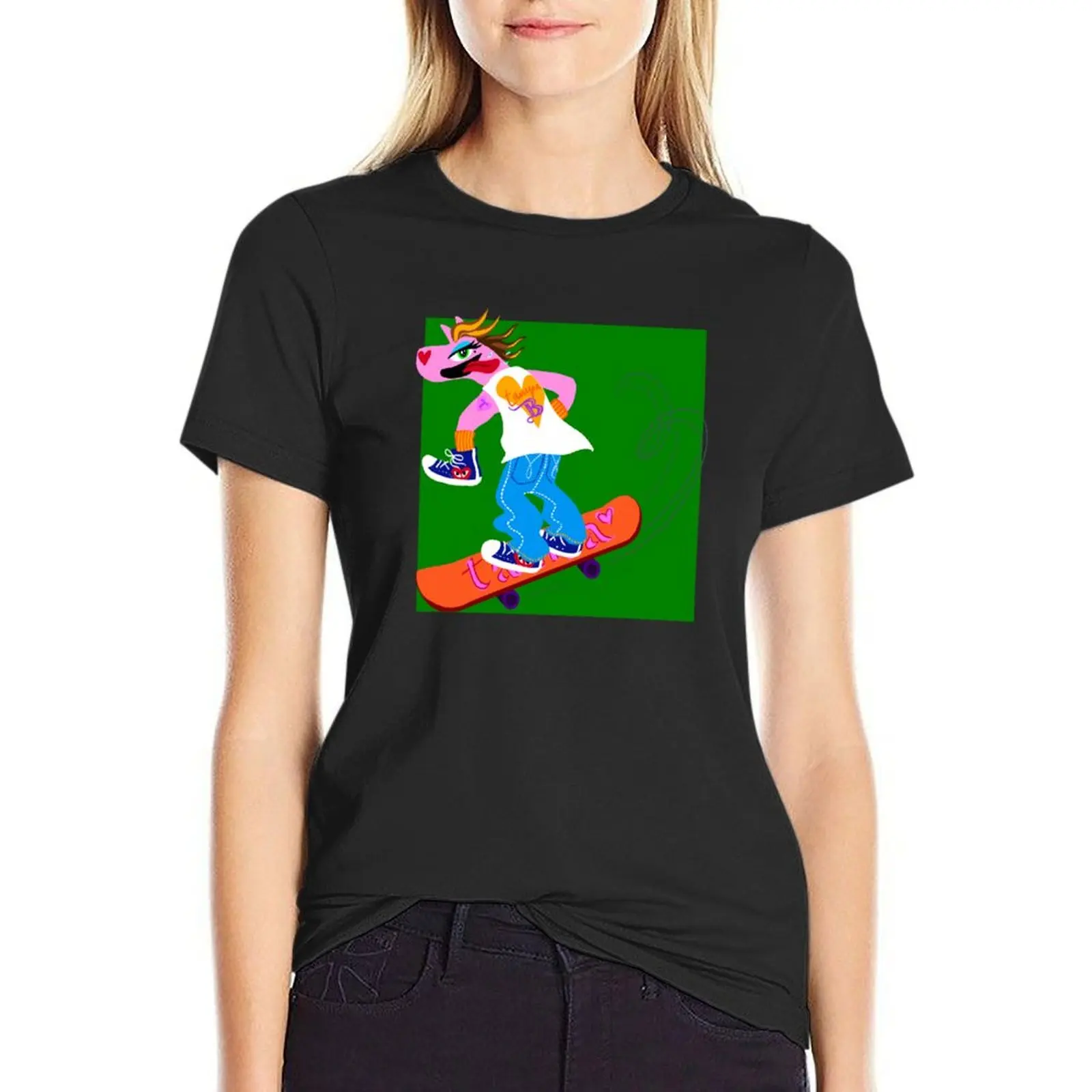 Tampa loves to skate T-Shirt plus sizes sublime animal prinfor tops t shirts for Women graphic