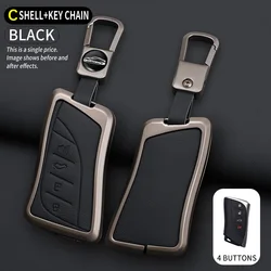 Car Zinc Alloy Leather Key Case Cover Chain For Lexus NX ES UX US RC LX IS 250h RX 350h LS 450h 260h 300h UX200 LM350H LM500H