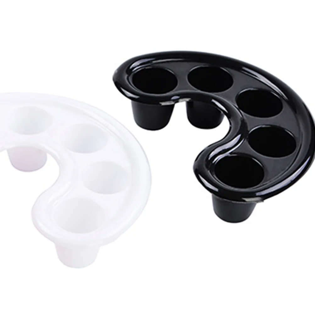 6개입 5홀 매니큐어 소커 볼 네일 트리트먼트 인조 손톱 제거 큐티클 영양 가정용 블랙 화이트 로지