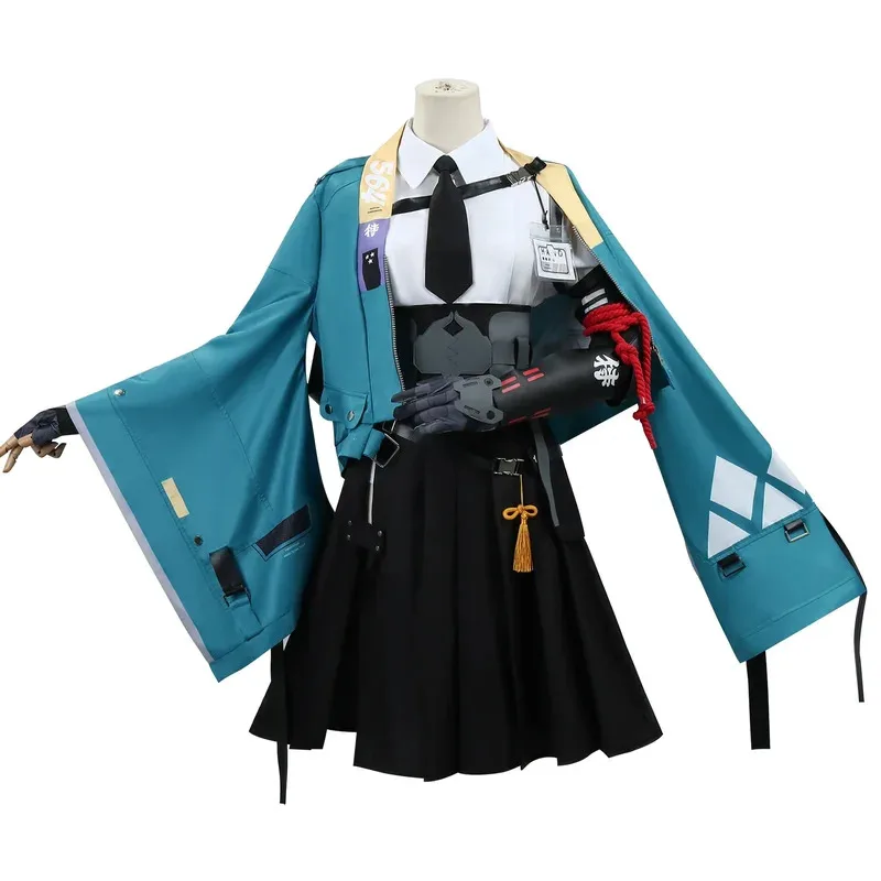 Zenless Zone Zero Hoshimi Miyabi Cosplay Costume Anime Game Section 6 Wig Cute Uniform Skirt Kawaii Outfit Women Girls Role Play