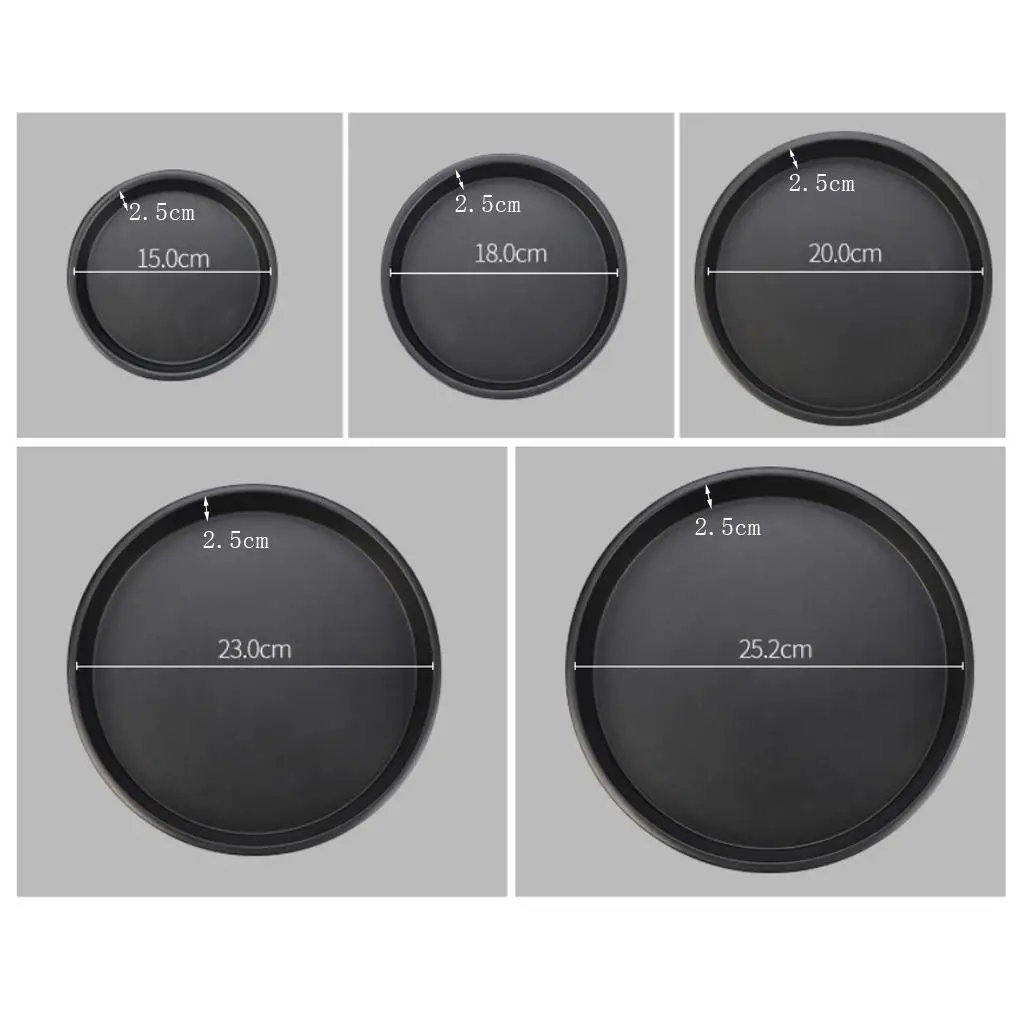 Pizza Baking Pan 40 Cm Anodized Tray Plate Aluminum Alloy Pizza Pancake Pan for Restaurant Pizza Oven and Homemade Cakes